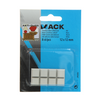 Mack 1047667 - stootdop rubber zelfklevend wit 12 x 12 mm 8 st pcs | 6 stuks