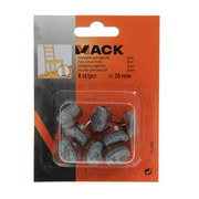 Mack 1047712 - stoelglijder met nagel vilt bruin ø 20 mm 8 st pcs | 6 stuks - afbeelding 5