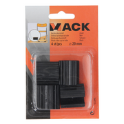 Mack 1047775 - buisdop kunststof zwart ø 20 mm 4 st pcs | 6 stuks - afbeelding 2
