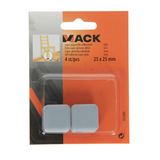 Mack 1047735 - super glijpastille zelfklevendgrijs 25 x 25 mm 4 st pcs | 12 stuks - afbeelding 4