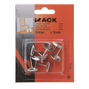 Mack 1047784 - stoelglijder nagel metaal chroom ø 18 mm 8 st pcs | 6 stuks