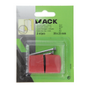 Mack 1047643 - deurstop rubber + schroef rood 30 x 25 mm 2 st pcs | 6 stuks