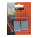Mack 1047740 - super glijpastille zelfklevendgrijs 25 x 35 mm 4 st pcs | 12 stuks - afbeelding 3