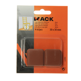 Mack 1048777 - super glijpastille zelfklevendbruin 30 x 30 mm 4 st pcs | 12 stuks - afbeelding 3
