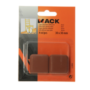 Mack 1048777 - super glijpastille zelfklevendbruin 30 x 30 mm 4 st pcs | 12 stuks - afbeelding 3