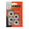 Mack 1048782 - versterkte vilt + schroef bruin ø 30 mm 4 st pcs | 6 stuks