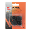 Mack 1048756 - opsteekdop rubber zwart ø 12 mm 4 st pcs | 6 stuks
