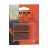 Mack 1048762 - super glijpastille zelfklevendbruin 25 x 25 mm 4 st pcs | 12 stuks - afbeelding 3