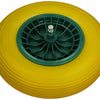 1039748 - lekvrij kruiwagenwiel ø 400 groene velg | 3 stuks