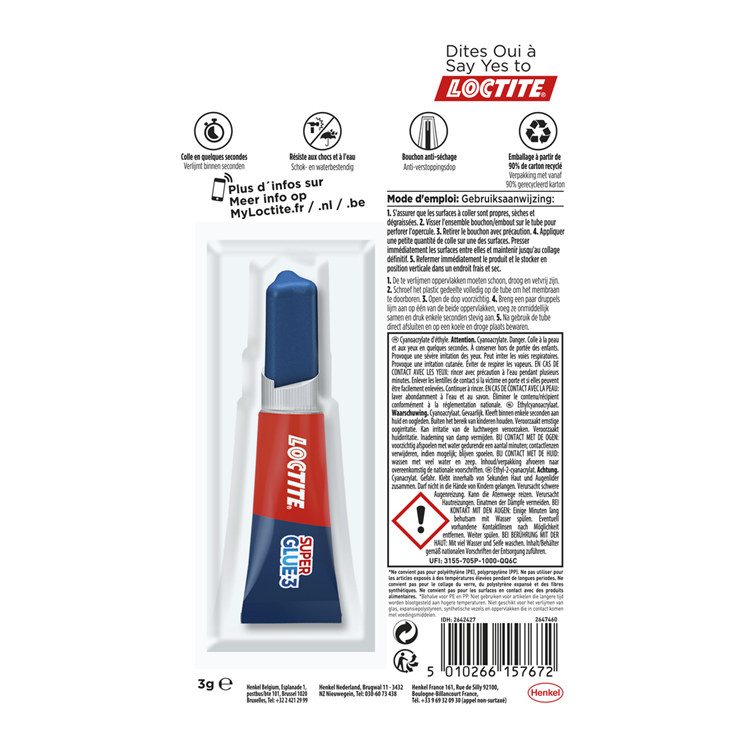 Loctite 1026096 - original 3g | 6 stuks