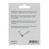 Mack 1047711 - stoelglijder nagel kunststof bruin ø 19 mm 12 st pcs | 6 stuks