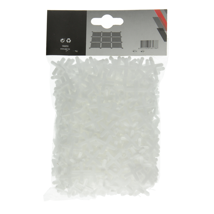 Mack 1066056 - tegelvoegkruisjes 4mm 500st | 5 stuks