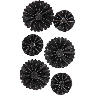Https: www.cchobby.nl rosettes-d-35-50-mm-zwart-glitter-6-stuk-1-doos