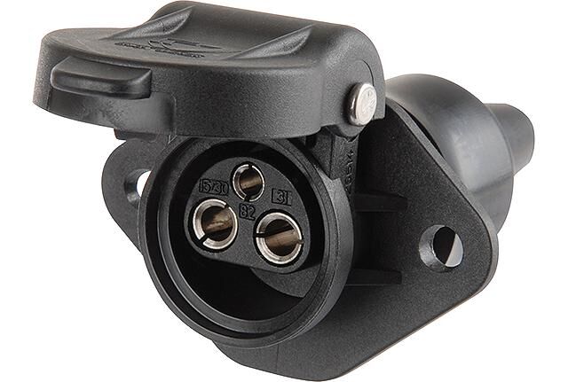 Herth+buss steckdose 3-pin socket outlet plastic