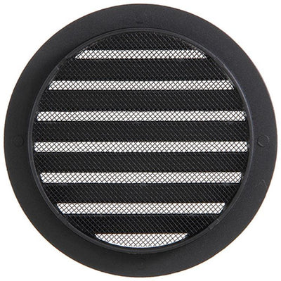Renson 1061635 - inbouw rond schoepenr met gaas434r dia 160 ral 9005 zwart | 10 stuks