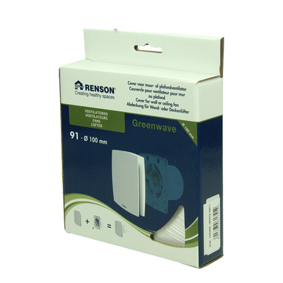 Renson 1069256 - mechanische ventilator cover (9x11-dia 100) 91w (wit) | 2 stuks
