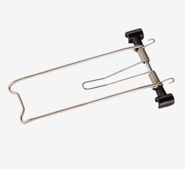 Racktime clampit with spring 10 mm clip 100 mm width black