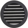 Renson 1061635 - inbouw rond schoepenr met gaas434r dia 160 ral 9005 zwart | 10 stuks