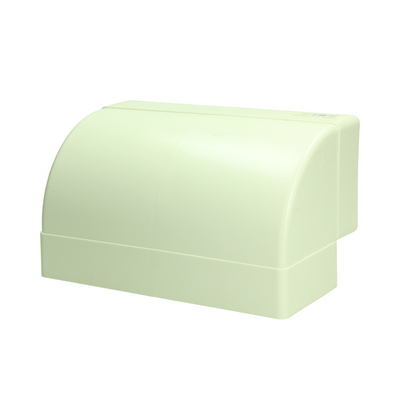 Renson 1069271 - pvc hoekverbinding vert. 90° 7015 (220x90) (wit) | 3 stuks