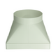 Renson 1069274 - pvc verbindingsst.rond rechth.7021 (220x90-dia 150) (wit) | 3 stuks