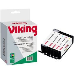 Inktcartridge office depot pg570xl +cl571xl compatibel met canon bcmg