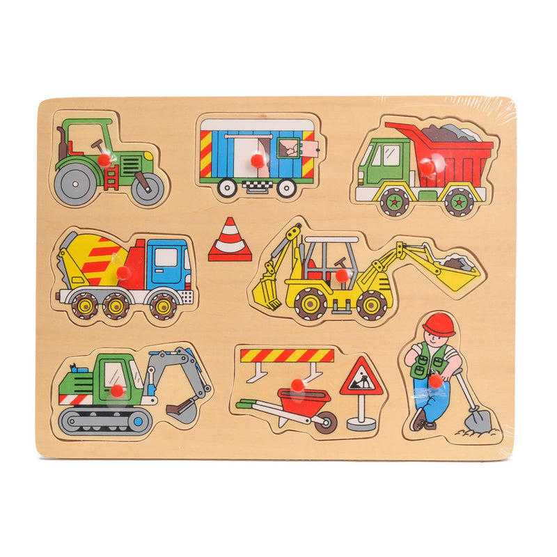 Playwood houten puzzel noppenpuzzel werk in uitvoering educatief speelgoed.