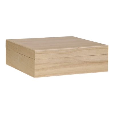 Playwood kist vierkant met losse deksel