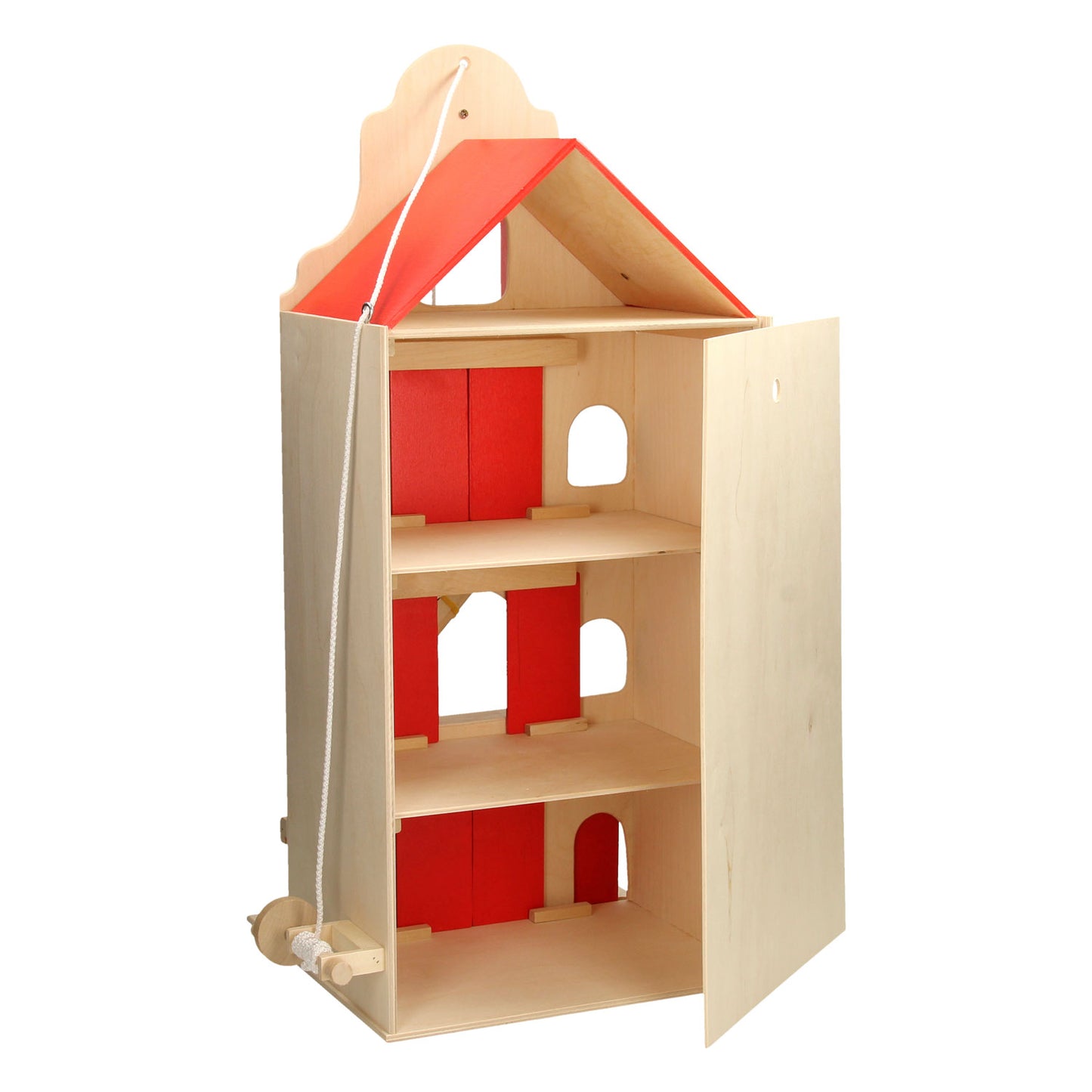 Playwood - houten pakhuis grachtenpand klein; hoogte 67 cm