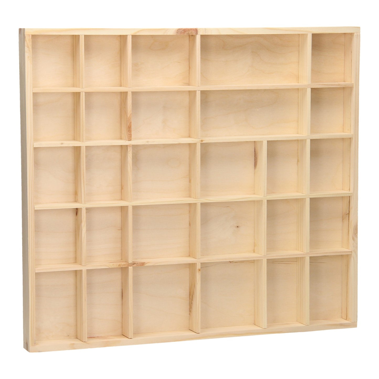 Small foot houten letterbak rechthoek groot