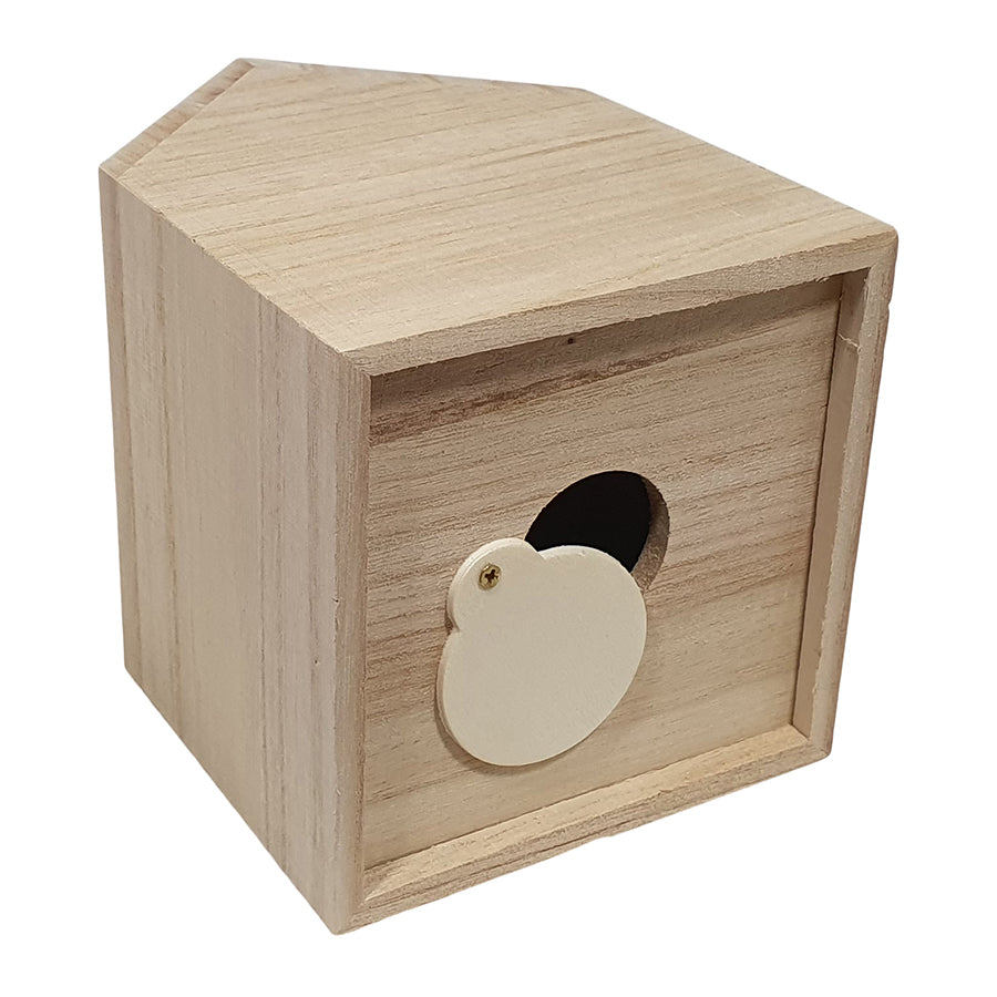 Playwood spaarpot huis paulownia hout