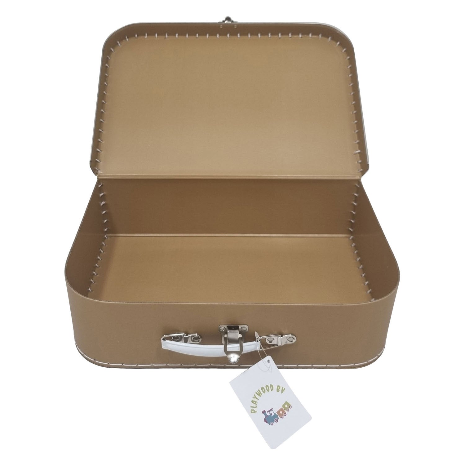 Playwood kartonnen koffer set bruin, 3st.