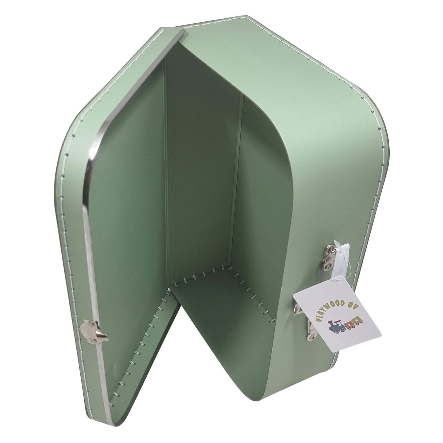 Playwood kartonnen koffer set groen, 3st.