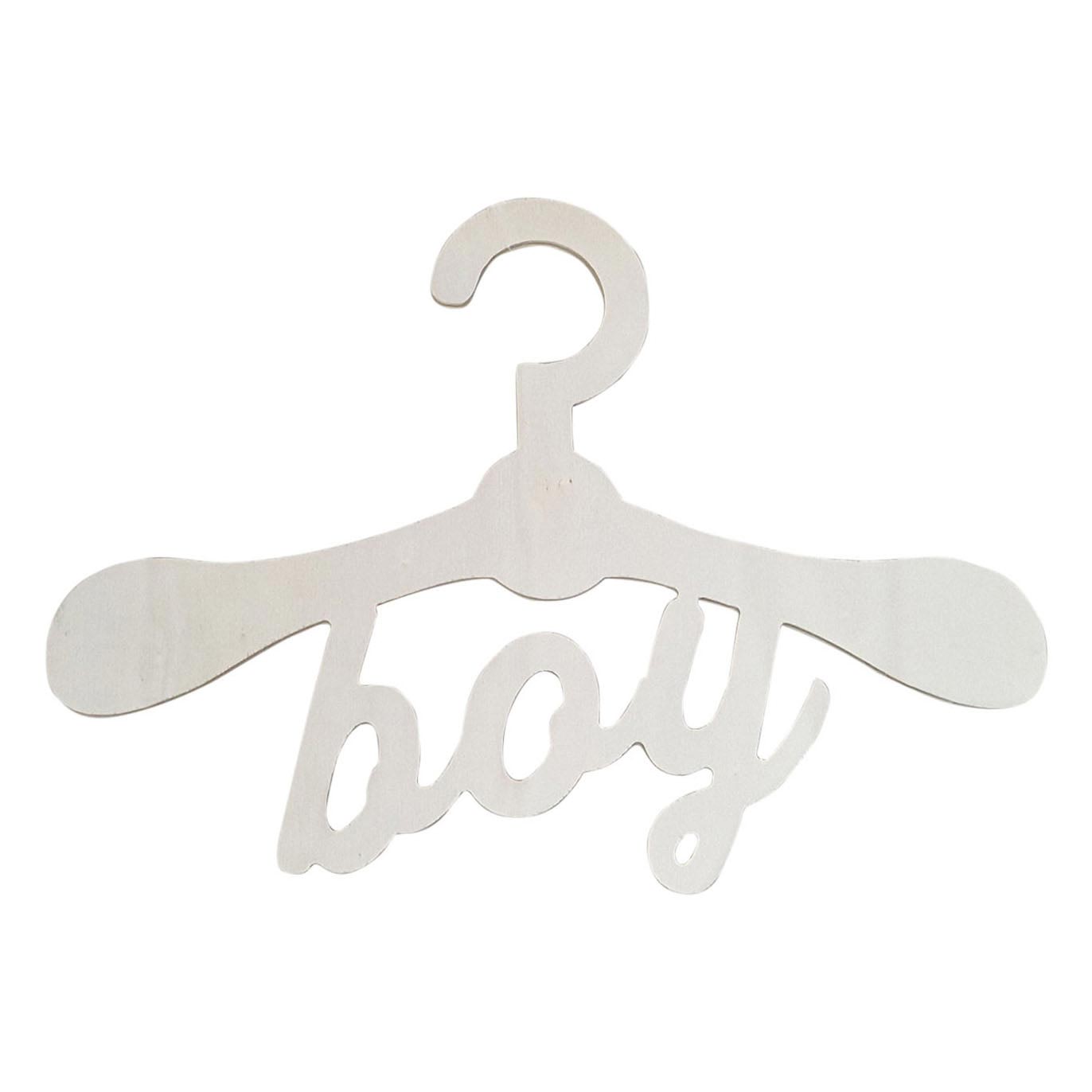 Playwood multiplex houten kinder kledinghanger boy