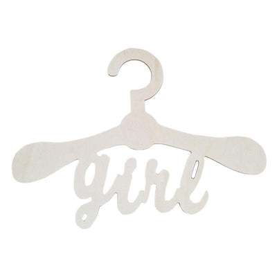 Playwood multiplex houten kinder kledinghanger girl