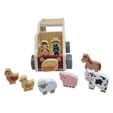 Playwood houten vormenauto boerderijdieren - afbeelding 3