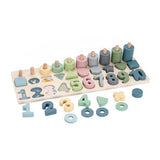 Playwood leren tellen en vormenplank, 76dlg. - afbeelding 2