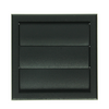 Renson 1069265 - opbouw dampkaprooster pvc 733 (154x154) str 9005 (zwart) | 2 stuks