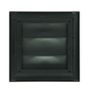 Renson 1069265 - opbouw dampkaprooster pvc 733 (154x154) str 9005 (zwart) | 2 stuks