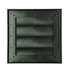 Renson 1069266 - opbouw dampkaprooster pvc 733 (187x187) str 9005 (zwart) | 2 stuks