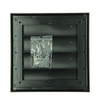 Renson 1069266 - opbouw dampkaprooster pvc 733 (187x187) str 9005 (zwart) | 2 stuks