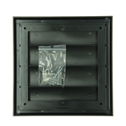 Renson 1069266 - opbouw dampkaprooster pvc 733 (187x187) str 9005 (zwart) | 2 stuks - afbeelding 5