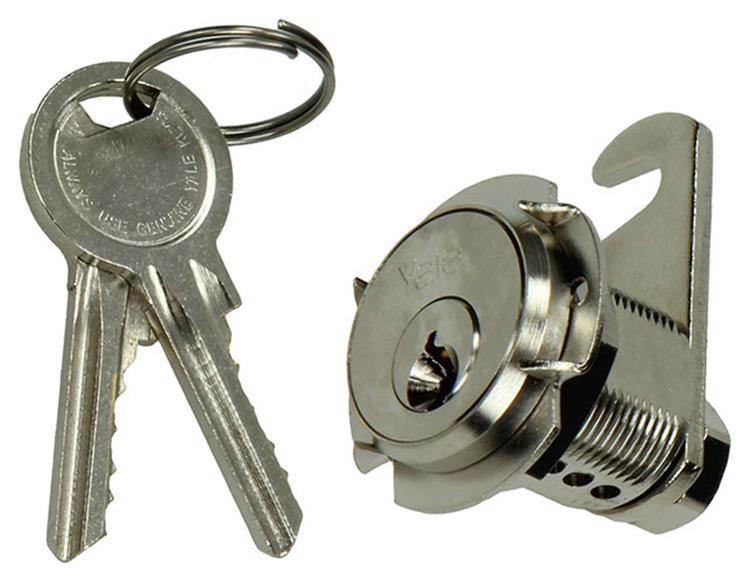 Mack 1015857 - 1 brievenkastslot vernikkeld 20mm | 5 stuks