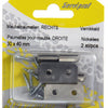 Mack 1013467 - 2 meubelpaumellen rechts vernikkeld h 30 x b 40 mm | 5 stuks