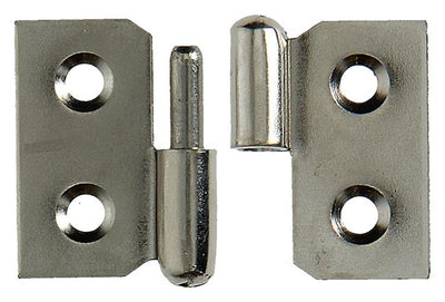 Mack 1013349 - 2 meubelpaumellen links vernikkeld h 30 x b 40 mm | 5 stuks
