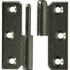 Mack 1013352 - 2 meubelpaumellen links vernikkeld h 50 x b 40 mm | 5 stuks