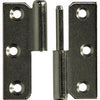 Mack 1013465 - 2 meubelpaumellen rechts vernikkeld h 50 x b 40 mm | 5 stuks