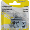 Mack 1013544 - 4 smalle scharnieren verzinkt h 30 x b 19 mm | 5 stuks