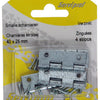 Mack 1013246 - 4 smalle scharnieren verzinkt h 40 x b 25 mm | 5 stuks