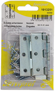 Mack 1013251 - 4 zware scharnieren verzinkt h 63 x b 41 mm | 5 stuks - afbeelding 2