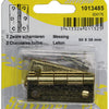 Mack 1013485 - 2 scharnieren vermessingd h 50 x b 38 mm | 5 stuks